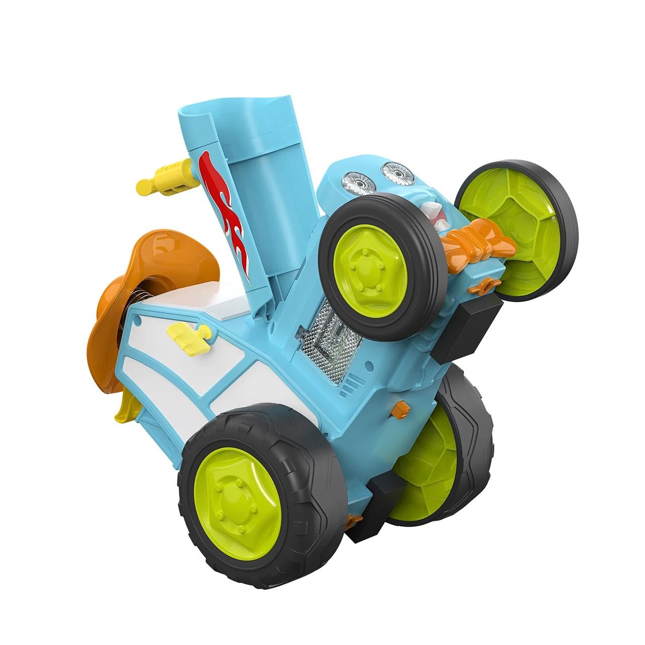 Трактор на радіокеруванні танцюючий стрибаючий зі звуковими ефектами "Crazy Jumping Car" блакитний