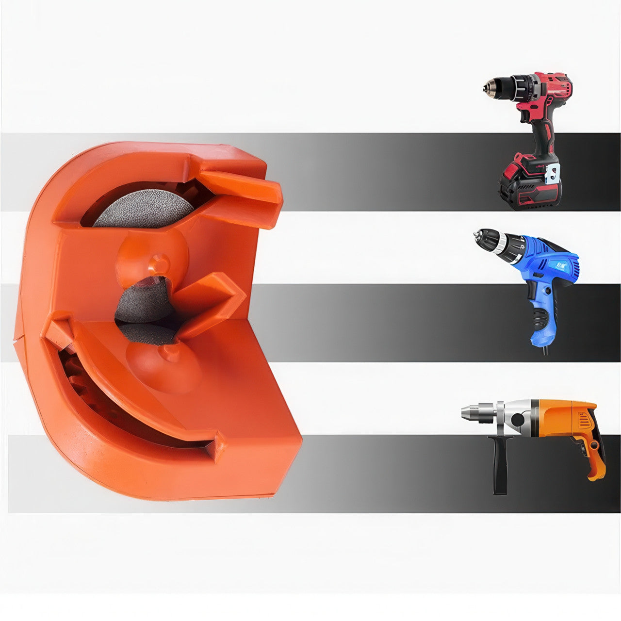 Насадка для заточування свердел (2 - 16 мм) на дриль-шуруповерт