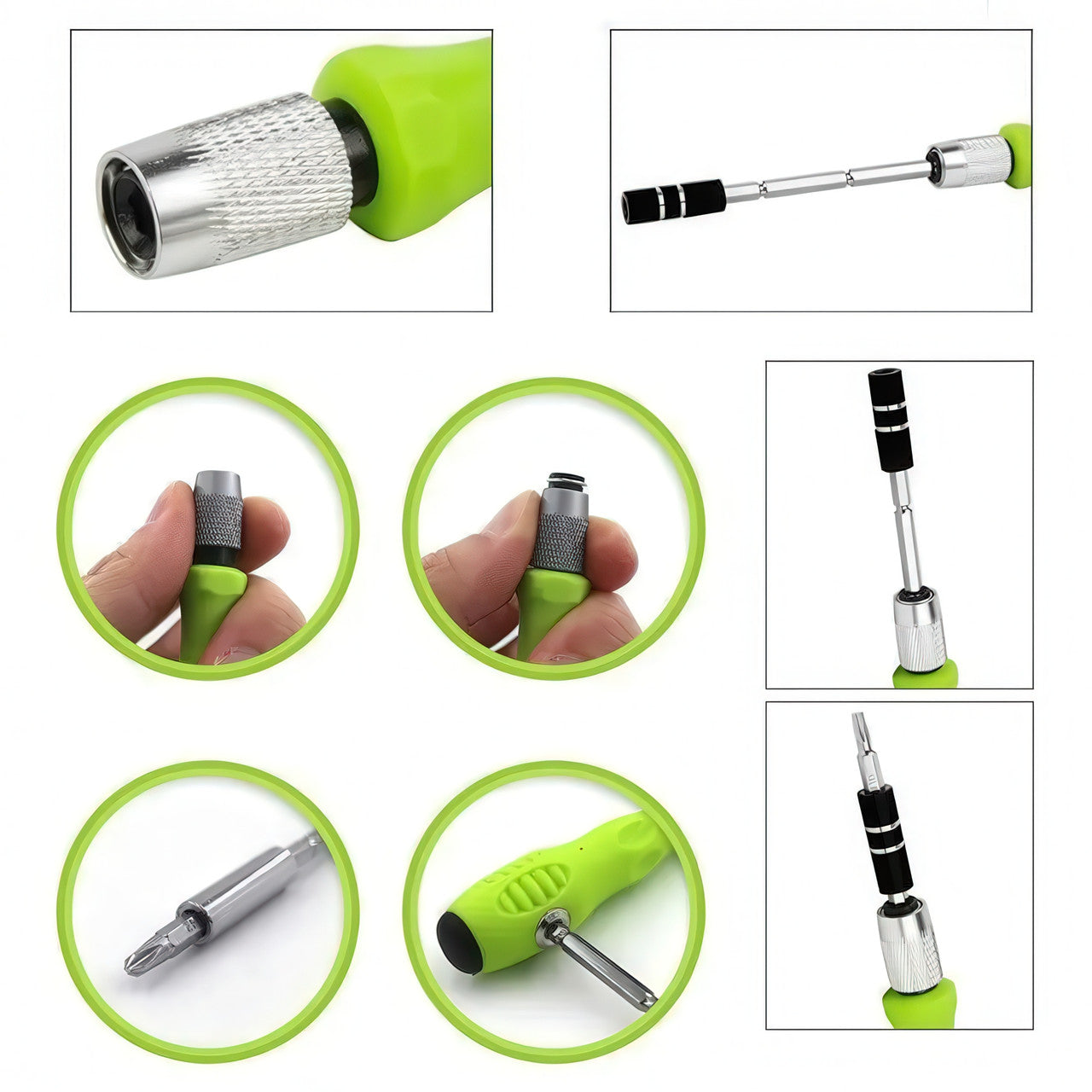 Набір викруток 32 в 1 для точних робіт з магнітними бітами і подовжувачем