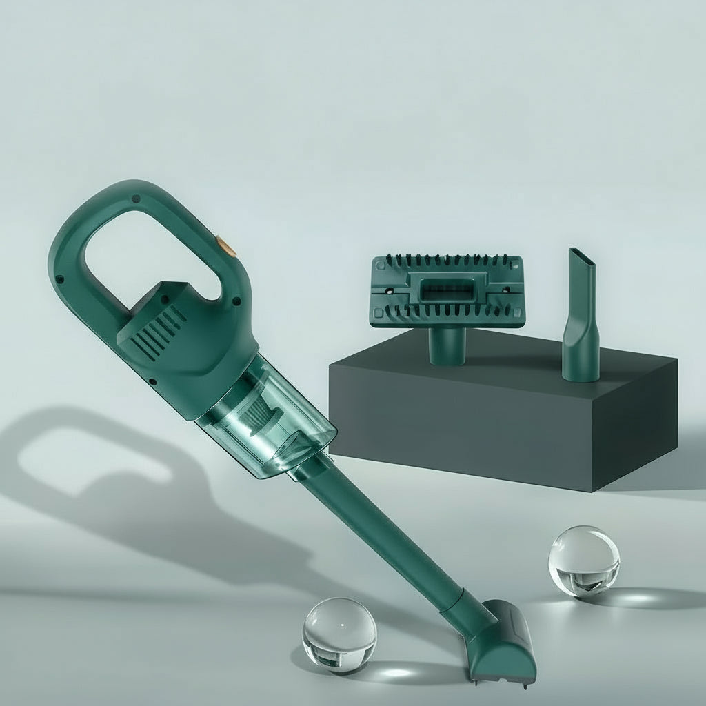 Автомобільний пилосос з акумулятором і насадками, бездротовий