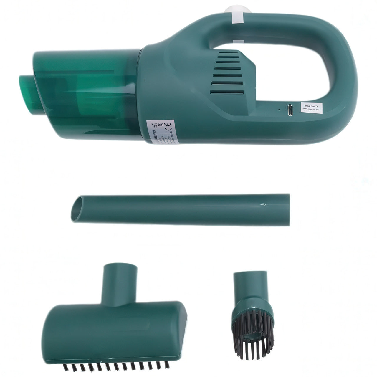 Автомобільний пилосос з акумулятором і насадками, бездротовий