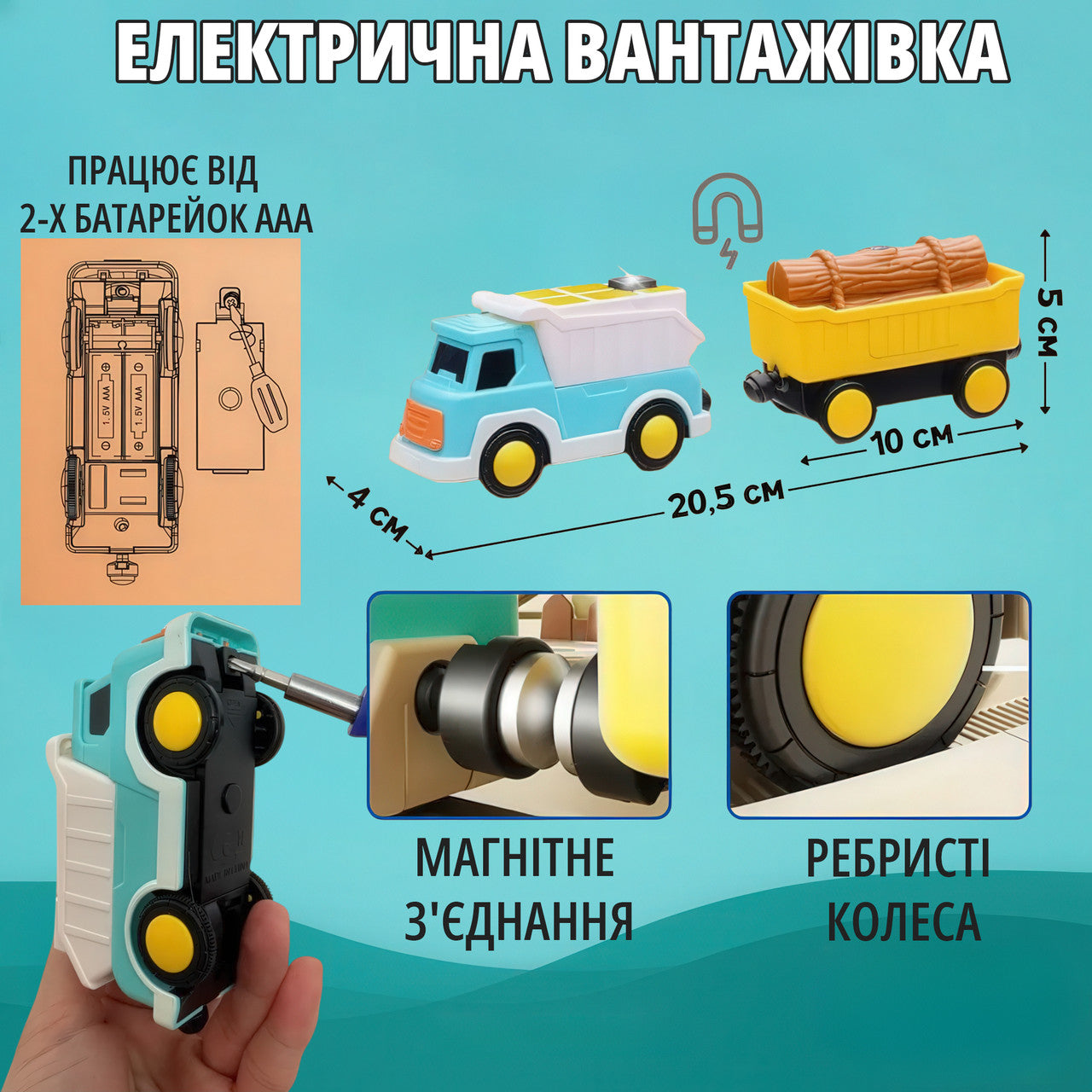 Ігровий набір залізниця Homkey FOREST TRACK (36 деталей, на батарейках)