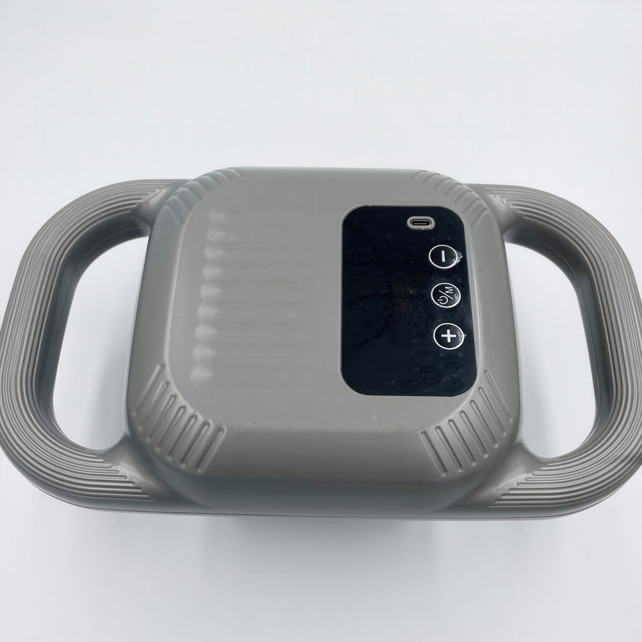 Масажер перкусійний бездротовий з 6 насадками і 9 режимами для спини, шиї і всього тіла, сірий