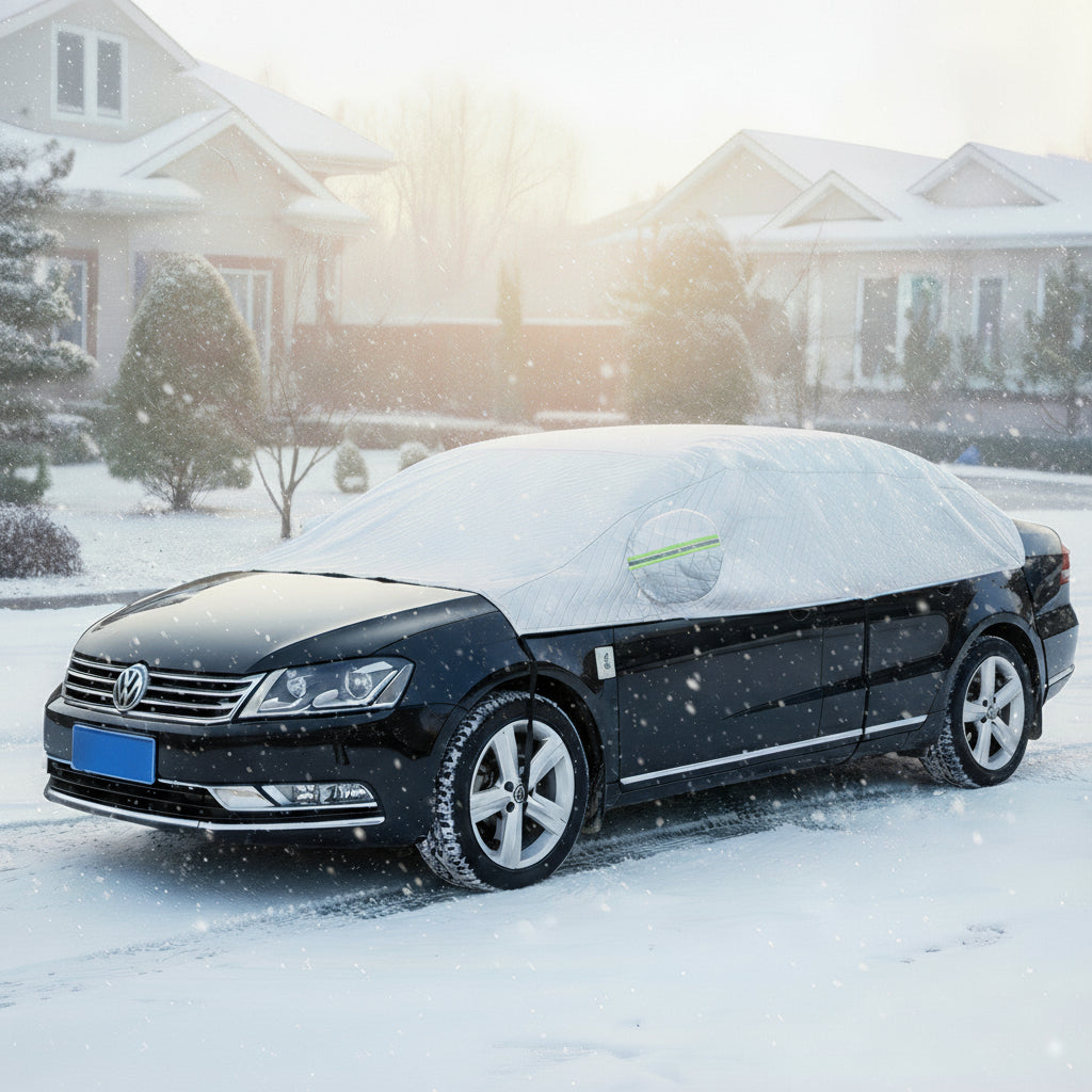 Всесезонний захисний чохол-накидка на автомобіль Тент для машини від снігу, сонця і дощу  (340 х 235 см)